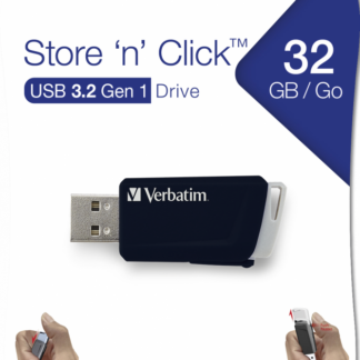 Verbatim USB Drive 3.0 Store 'N' Click 32GB bk 3.2 Gen 1