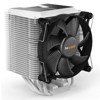 be quiet! Shadow Rock 3 White CPU Cooler, Single 120mm PWM Fan, For Intel Socket: 1700/1200 / 2066 / 1150 / 1151 / 1155 / 2011(-3) Square ILM, For AMD Socket: AM4 / AM3(+), 190W TDP, 163mm Height
