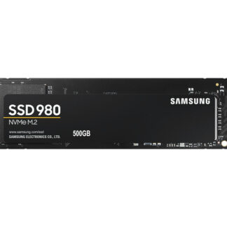 Samsung 980 (MZ-V8V500BW) 500GB NVMe SSD, M.2 Interface, PCIe Gen3, 2280, Read 3100MB/s, Write 2600MB/s, 5 Year Warranty