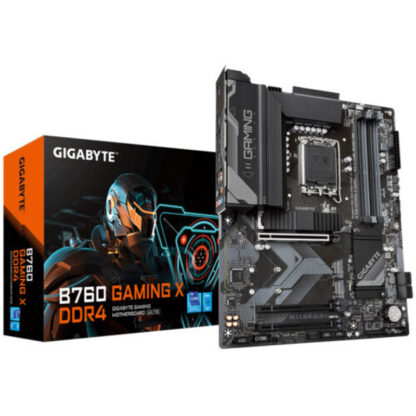 Gigabyte B760 GAMING X DDR4 Intel 1700 Socket Motherboard, ATX, 4x DDR4 Slots, 3x M.2 Sockets, 1x USB-C Port, Fitted I/O Shield, 2.5GbE LAN, 1x DisplayPort / 1x HDMI Port