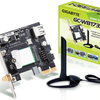 Gigabyte GC-WB1733D-I Intel Wireless AC1750 Dual Band PCI-Express WiFi Card with Bluetooth 5.0 c/w Antenna