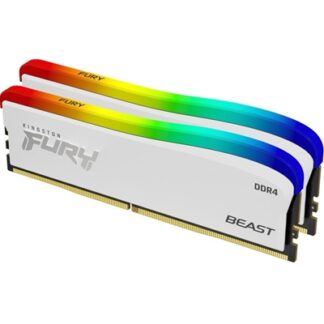 Kingston Technology FURY Beast 32GB 3200MT/s DDR4 CL16 DIMM (Kit of 2) White RGB SE