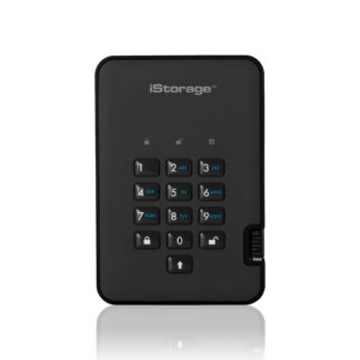 iStorage diskAshur2 256-bit 5TB USB 3.2 secure encrypted hard drive - Black IS-DA2-256-5000-B