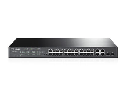 TP-Link JetStream TL-SL2428P network switch Managed L2 Fast Ethernet (10/100) Power over Ethernet (PoE) 1U Black