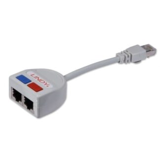Lindy STP Y Adaptor networking cable Grey