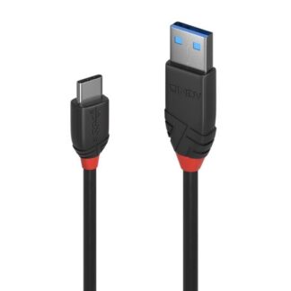 Lindy 1.5m USB 3.2 Type A to C Cable, 10Gbps, Black Line