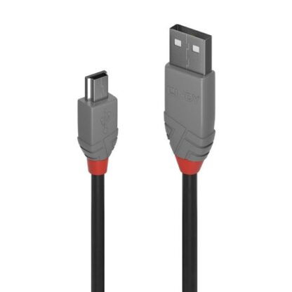 Lindy 1m USB 2.0 Type A to Mini-B Cable, Anthra Line