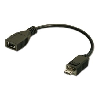 Lindy 70392 USB cable 0.1 m Mini-USB B Micro-USB B Black