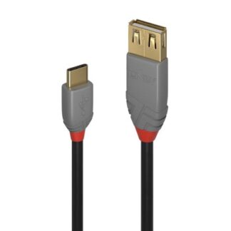 Lindy 0.15m USB 2.0 Type C to A Adapter Cable, Anthra Line