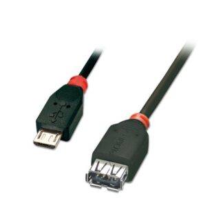 Lindy 0.5m USB 2.0 Type Micro-B to A OTG Cable