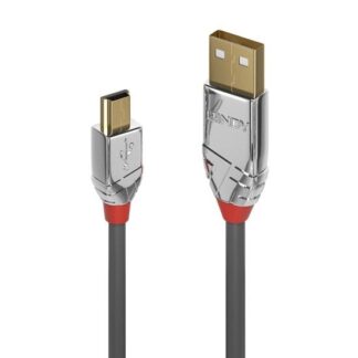Lindy 7.5m USB 2.0 Type A to Mini-B Cable, Cromo Line