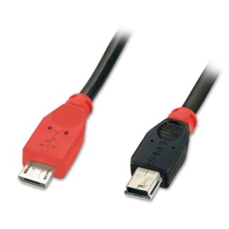 Lindy 0.5m USB 2.0 Type Micro-B to Mini-B OTG Cable