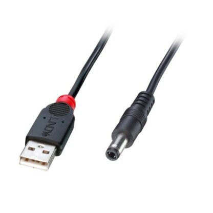 Lindy Adapter Cable USB A male - DC 5.5/2.1 mm male
