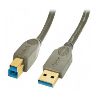 Lindy 41840 USB cable USB 3.2 Gen 1 (3.1 Gen 1) 0.5 m USB A USB B Grey