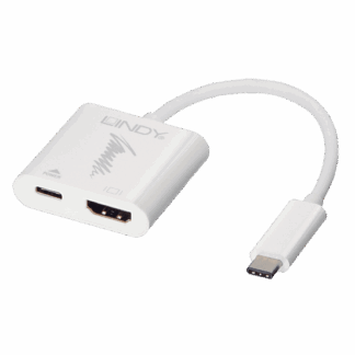 Lindy 43196 USB graphics adapter 3840 x 2160 pixels White
