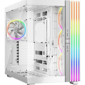 be-quiet! Light Base 900 FX, White, Full Tower E-ATX Case, Massive ARGB LED Strip, Full Windowed Design, 4 Light Wings 140mm PWM fans included