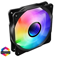 CiT Pro YH120 120mm ARGB Black Inner-Ring Infinity Fan 