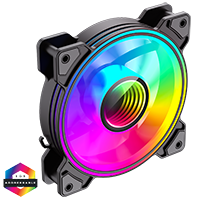 GameMax Infinity 120mm ARGB Dual-Ring Black Fan