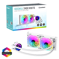 GameMax Ice Chill 240V AIO ARGB Water Cooler White