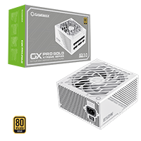 GameMax GX-850W Pro Modular 80 Plus Gold ATX3.0 PCIe 5.0 White Power Supply With 135mm FDB Fan