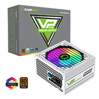GameMax VP-700W Semi-Modular 80 Plus Bronze White Power Supply With 120mm RGB Fan 