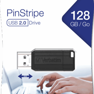 Verbatim PinStripe - USB Drive 128 GB - Black