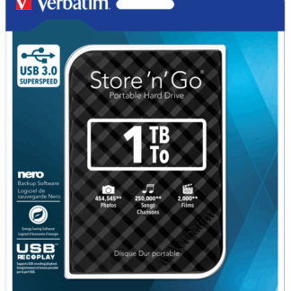 Verbatim Store 'n' Go USB 3.0 Hard Drive 1TB Black