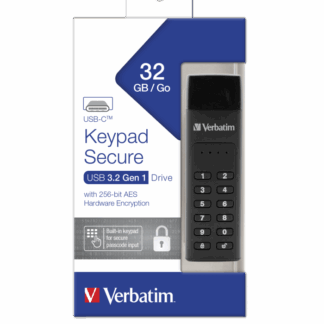 VERBATIM KEYPAD SECURE USB-C 3.1 GEN1 DRIVE 32GB