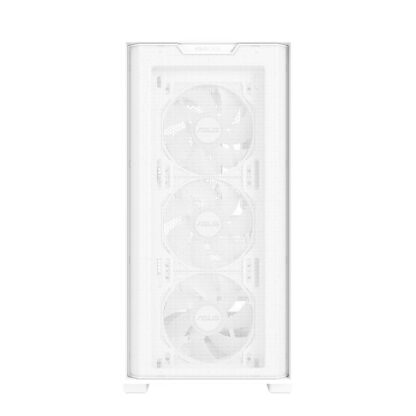 Asus A21 Plus ARGB Gaming Case w/ Glass Window, Micro ATX, 4x ARGB Fans, 380mm GPU & 360mm Radiator Support, Asus BTF Compatible, White