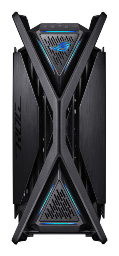 Asus ROG Hyperion GR701 Gaming Case w/ Glass Windows, E-ATX, 4x 14cm Fans, Dual 420mm Radiator Support, USB-C (60W FC), Fan Hub & Lighting Panel, Black