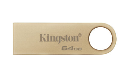 Kingston 64GB DataTraveler SE9 G3 Memory Pen, USB 3.2 Gen1 Type-A, Metal Gold Casing