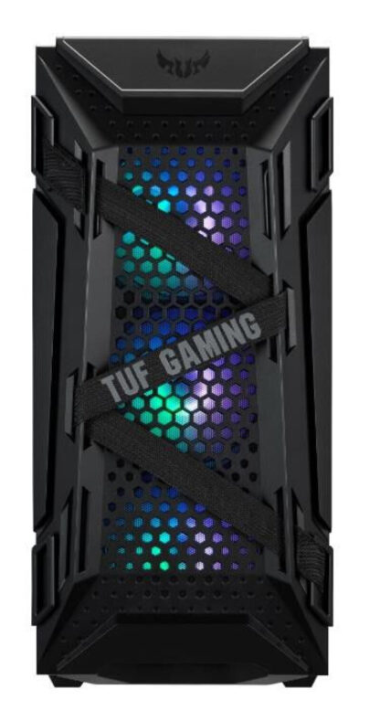 Asus TUF Gaming GT301 Compact Gaming Case w/ Window, ATX, Tempered Glass, 3 x 12cm RGB Fans, RGB Controller, Headphone Hook