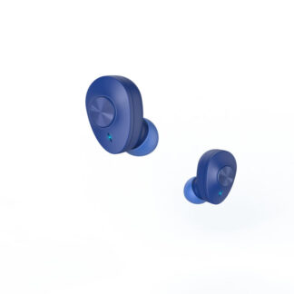 Hama (Freedom Buddy) Bluetooth Earbuds with Mic, Bass Boost, True Wireless, Touch Control, Voice Control, Charging Case, Blue