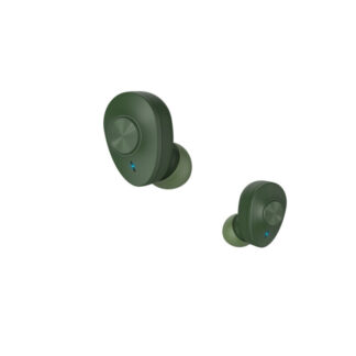 Hama (Freedom Buddy) Bluetooth Earbuds with Mic, Bass Boost, True Wireless, Touch Control, Voice Control, Charging Case, Green