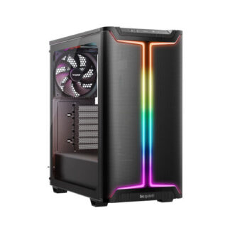Be Quiet! Pure Base 501 DX ARGB Gaming Case w/ Glass Side, ATX, Compact Design, 3 Pure Wings 3 Fans, High Airflow Front & Top, USB-C, Black