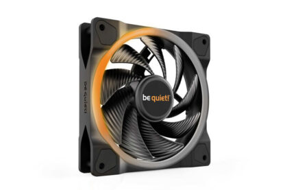 be quiet! Light Wings PWM High Speed Addressable RGB Fan, 120mm, 2500RPM, 4-Pin PWM Fan & 3-Pin ARGB Connectors, Black Frame, Black Blades, ARGB Lighting on Front & Rear