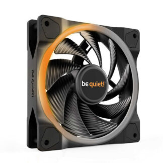 be quiet! Light Wings PWM High Speed Addressable RGB Fan, 120mm, 2500RPM, 4-Pin PWM Fan & 3-Pin ARGB Connectors, Black Frame, Black Blades, ARGB Lighting on Front & Rear