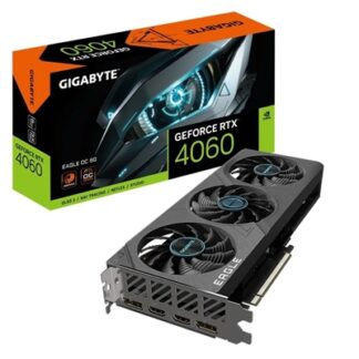 Gigabyte NVIDIA GeForce RTX 4060 EAGLE OC 8GB GDDR6 Graphics Card,  3072 CUDA Cores, 2505 MHz Core Clock, Triple Fan, 2x DisplayPorts / 2x HDMI Ports