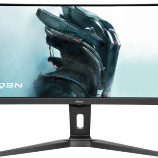 iiyama G-Master Red Eagle 44.5 Inch DQHD UltraWide Curved Gaming Monitor, VA, 165Hz, 0.8ms, Freesync, HDMI, Displayport, USB-C Hub, KVM Switch, Dock, Speakers, Height Adjust, VESA