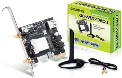 Gigabyte GC-WB1733D-I Intel Wireless AC1750 Dual Band PCI-Express WiFi Card with Bluetooth 5.0 c/w Antenna