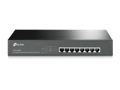 TP-Link TL-SG1008MP 8-Port Metal Gigabit Desktop/Rackmount Switch with 8-Port PoE+ (30W)