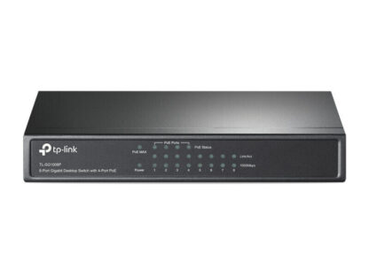 TP-Link TL-SG1008P 8-Port Metal Gigabit Desktop PoE Switch with 4-Port PoE+ (64W)