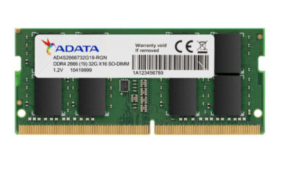 Adata Premier AD4S26668G19-SGN 8GB SODIMM System Memory DDR4, 2666MHz, 1 x 8GB