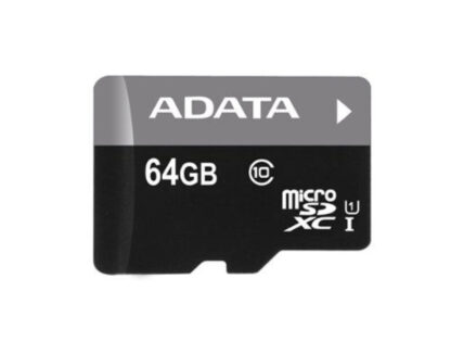 Adata Premier 64GB Micro SDHC UHS-I Class 10 Memory Card with Adaptor