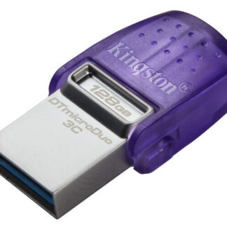 Kingston DataTraveler DTDUO3CG3/128GB 128GB MicroDuo USB OTG Flash Drive, 3C, USB-C and Type A