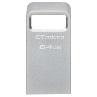 Kingston DTMC3G2/64GB 64GB DataTraveler Micro USB Flash Drive, USB 3.2, Metal Casing, Up to 200MB/s