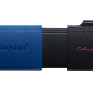 Kingston DataTraveler ExodiaM DTXM/64GB USB Flash Drive, 64GB, USB 3.2, Blue / Black, Moving Cap Design