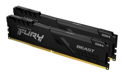 Kingston FURY Beast 16GB (2 x 8GB) 3200MHz DDR4 DIMM System Memory Black Heatsink