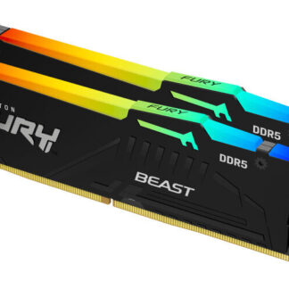 Kingston FURY Beast KF556C36BBEAK2-32 32GB RGB (2x16GB) System Memory, DDR5, 5600MHz, Black, 288 Pin