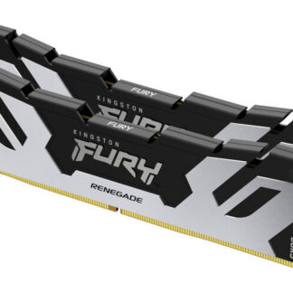 Kingston FURY Renegade KF564C32RSK2-32 32GB System Memory, DDR5, (2x16GB)  DIMM, 288-pin, 6400 MHz / PC5-51200, CL32, 1.4 V, unbuffered, Silver